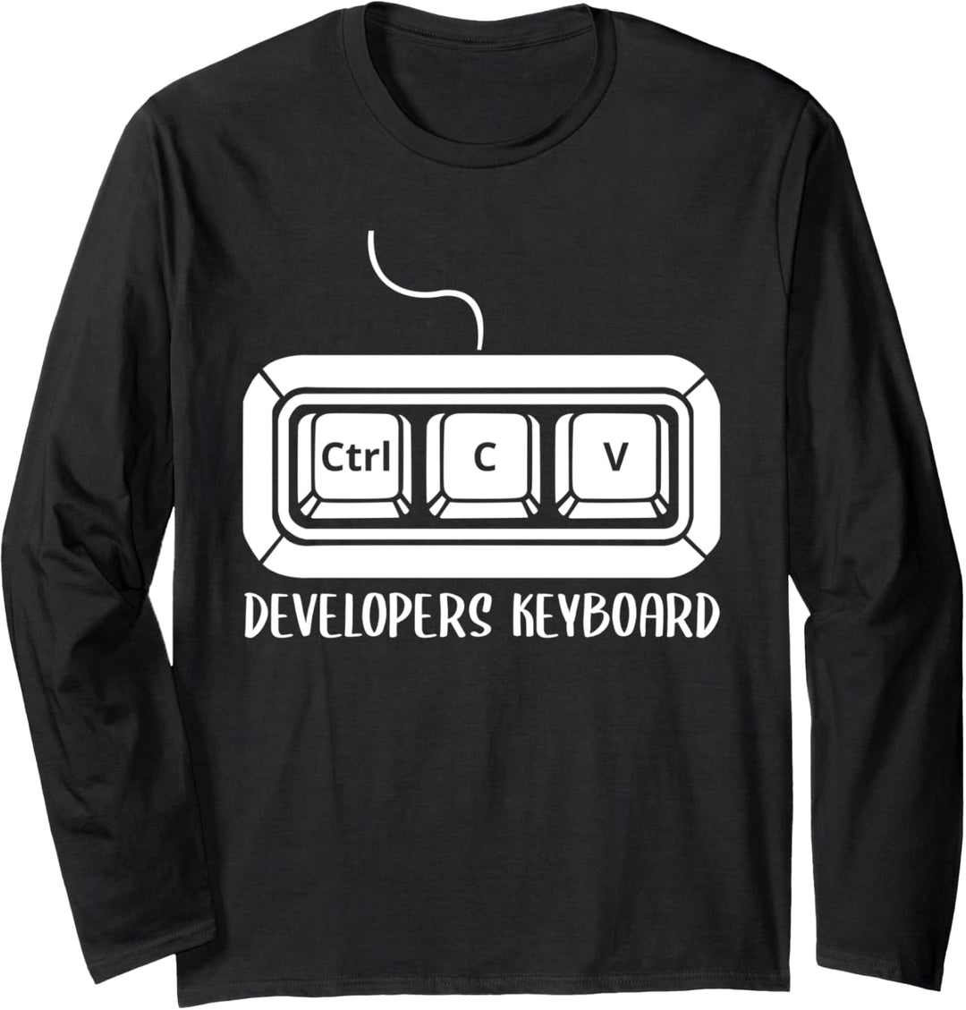 "Developopers Keyboard" Funny Programmer Admin Langarmshirt