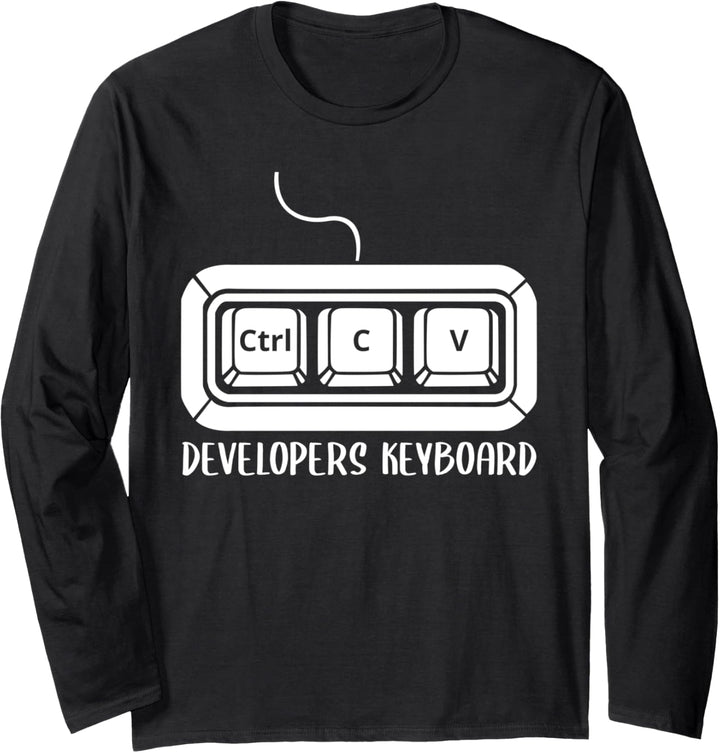 "Developopers Keyboard" Funny Programmer Admin Langarmshirt
