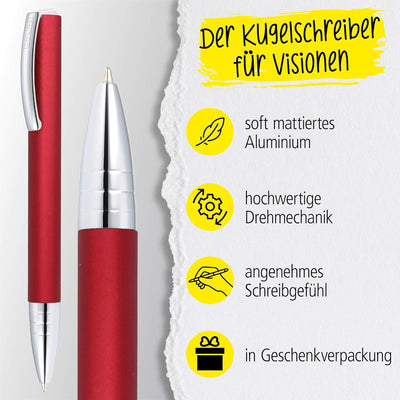 ONLINE Kugelschreiber Wild Berry I Drehkugelschreiber mit Standard Grossraummine in Strichstärke M,