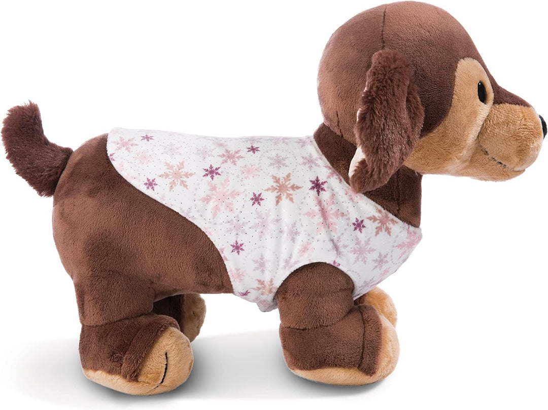 NICI 49320 Kuscheltier Dackel Skida 38cm braun stehend-Nachhaltiges Stofftier aus weichem Plüsch, ni