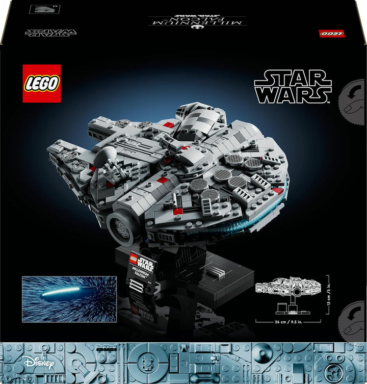 LEGO Star Wars Millennium Falcon, 25. Jahrestag Set für Erwachsene, baubares Sternenschiff, Sammlers
