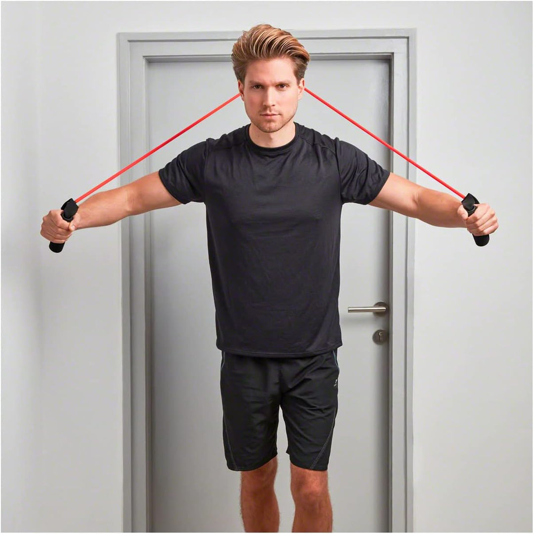 Shoulder Tube Pulley Fitness Tube Gymnastik Expander Training mittel - rot, mittel - rot