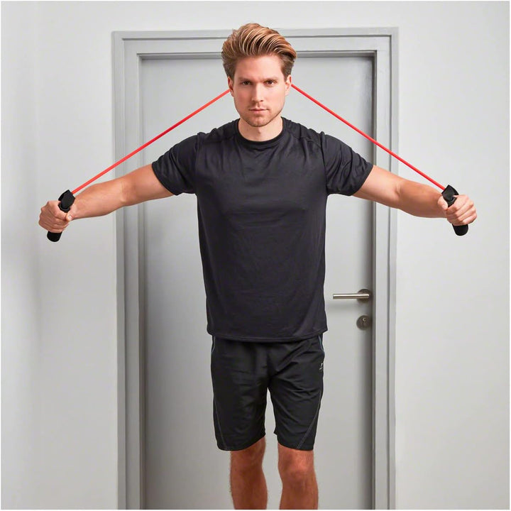Shoulder Tube Pulley Fitness Tube Gymnastik Expander Training mittel - rot, mittel - rot