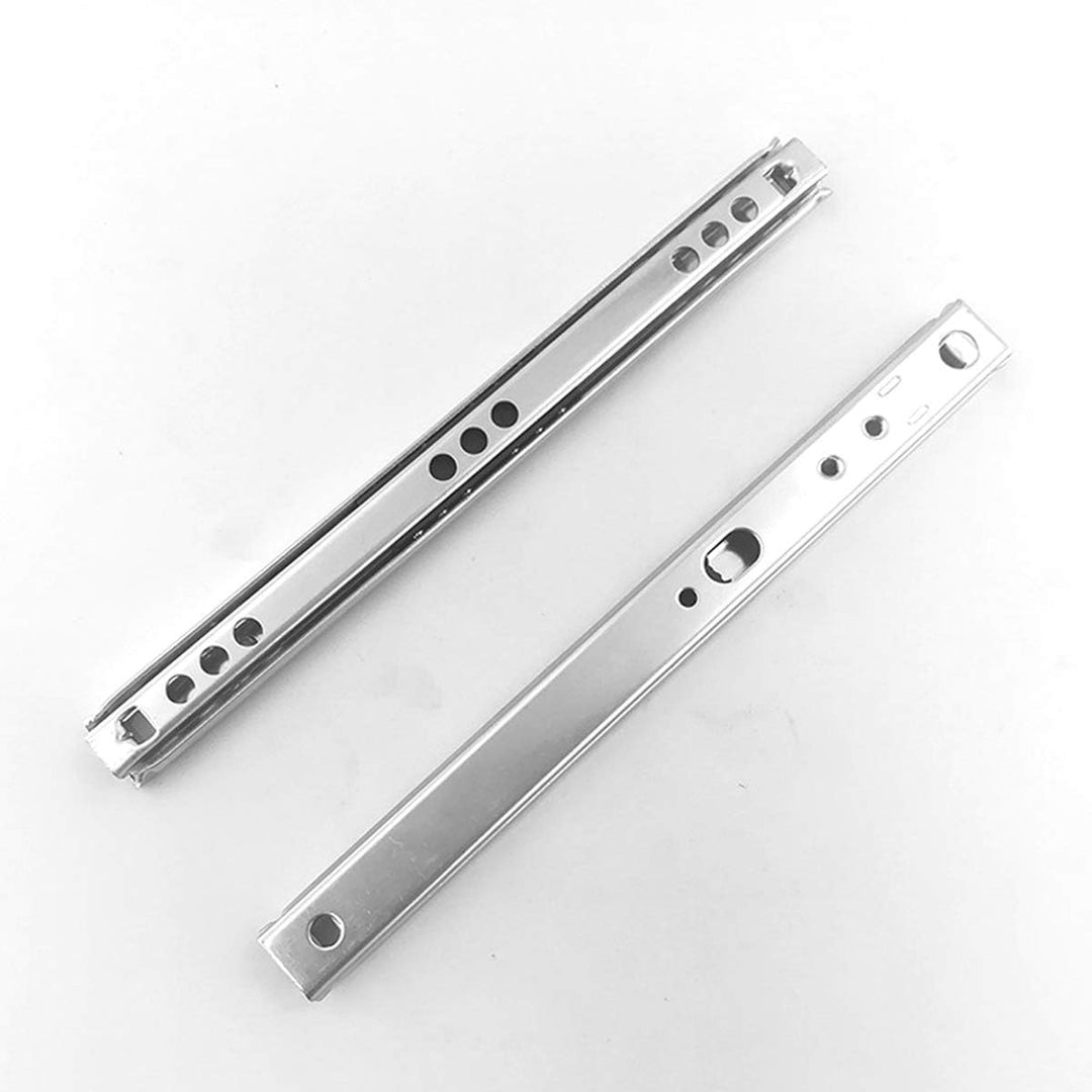 Vogueing Tool Schubladenschiene, 1 Paar, 17 mm breit, aus Metall, kugelgelagerte Schubladenschiene f
