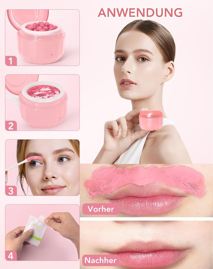 Nasenhaar Wachs, Mini Wax Nasenwachs-Set für Männer und Frauen tragbarer Nasenhaarentferner, Nase Wa