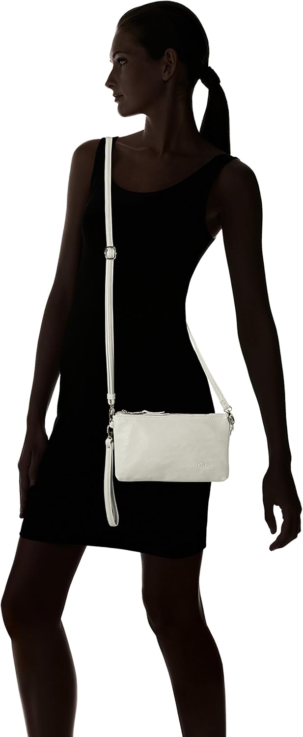 Gabor bags Emmy Damen Clutch Abendtasche Klein 22,5 x 4,5 x 13,5 Weiss, 22,5 x 4,5 x 13,5 Weiss