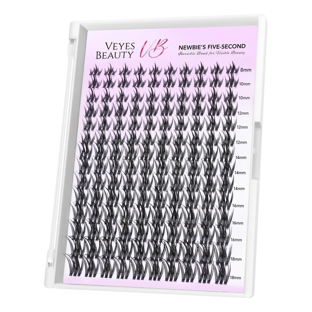 VEYESBEAUTY Wimpern Extensions 5-Sekunden-Wimperncluster Cluster Lashes Fake Lashes Wimpernverlänger