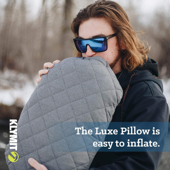 Klymit Luxe Kissen, Grau, 1 Stück (1 Stück)