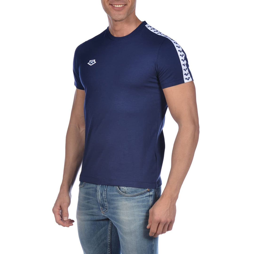ARENA Unisex Herren Team T-Shirt, Marineblau/Weiss/Marineblau, X-Small
