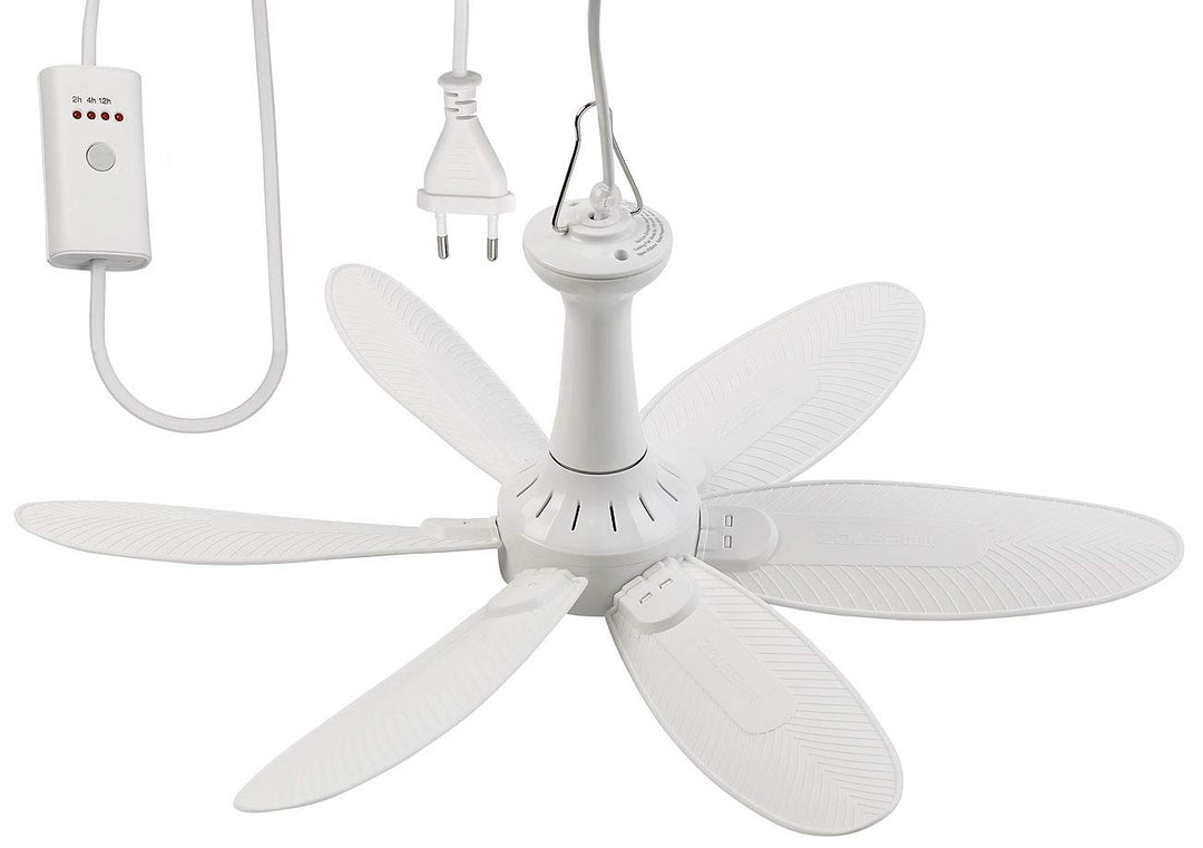 Sichler Haushaltsgeräte Deckenventilator mobil: Mobiler Decken-Ventilator mit 6 Flügeln, Timer, Aufh