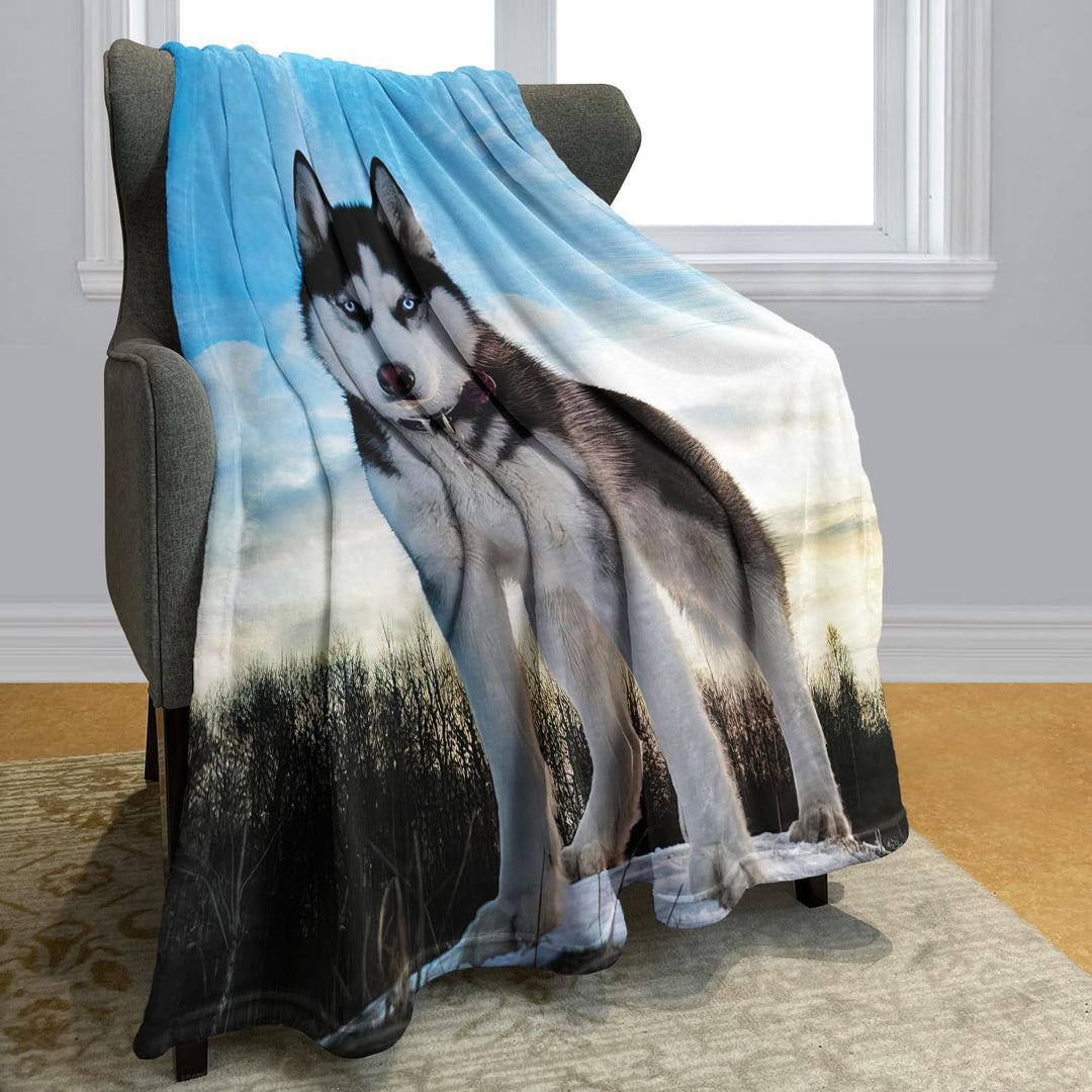 YISUMEI Decke 150x200 cm Kuscheldecken Sanft Flanell Weich Fleecedecke Bettüberwurf weisse Schwarze