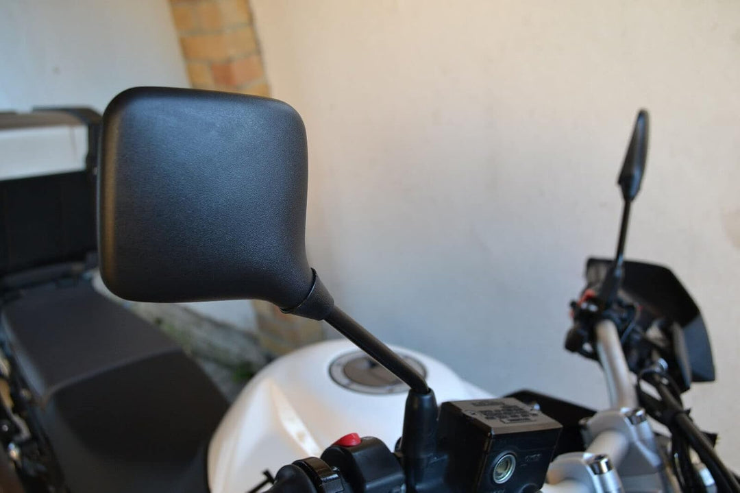 Motorrad Spiegel Hervorragende Qualität Lange Quadratisch Easy Einbau - 1x10mm Righthand Thread & 1x