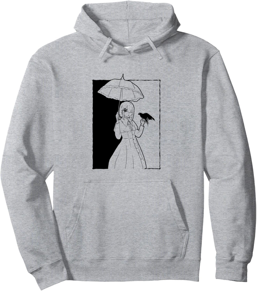 Finnischer Gothic Aesthetic Gothic Anime Girl Goth Pullover Hoodie