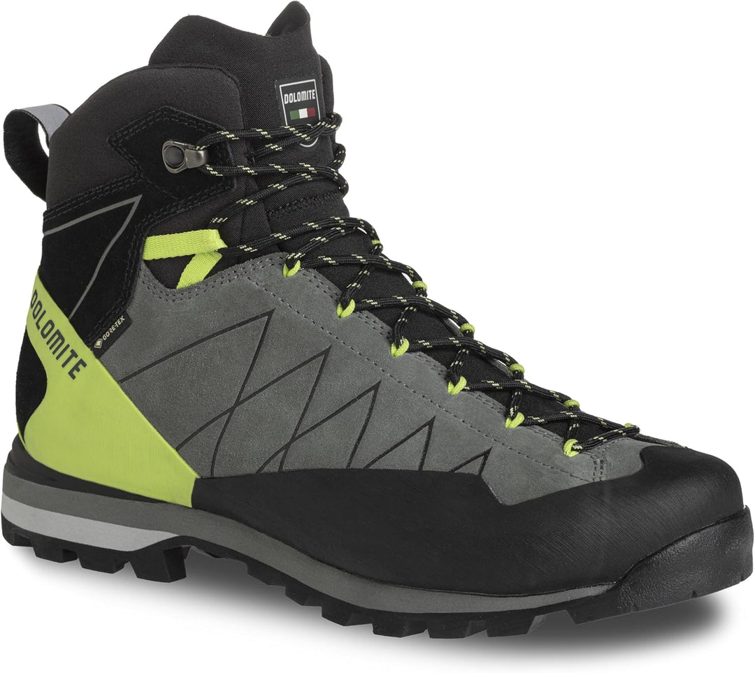 Dolomite Herren Crodarossa Hi GTX Stiefel Bootsschuh 42 EU Silber Grün Limettengrün, 42 EU Silber Gr
