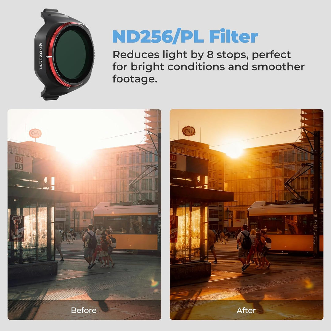 Freewell Bright Day 6er-Pack ND/PL Filter für DJI Mini 5 Pro - ND8/PL, ND16/PL, ND32/PL, ND64/PL, ND