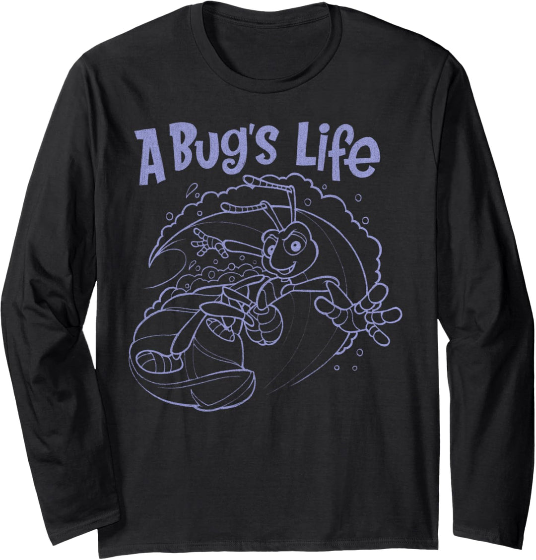 Disney Pixar A Bug's Life Flik Surfing Langarmshirt