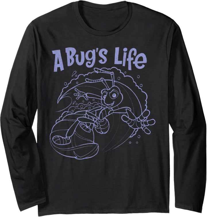 Disney Pixar A Bug's Life Flik Surfing Langarmshirt