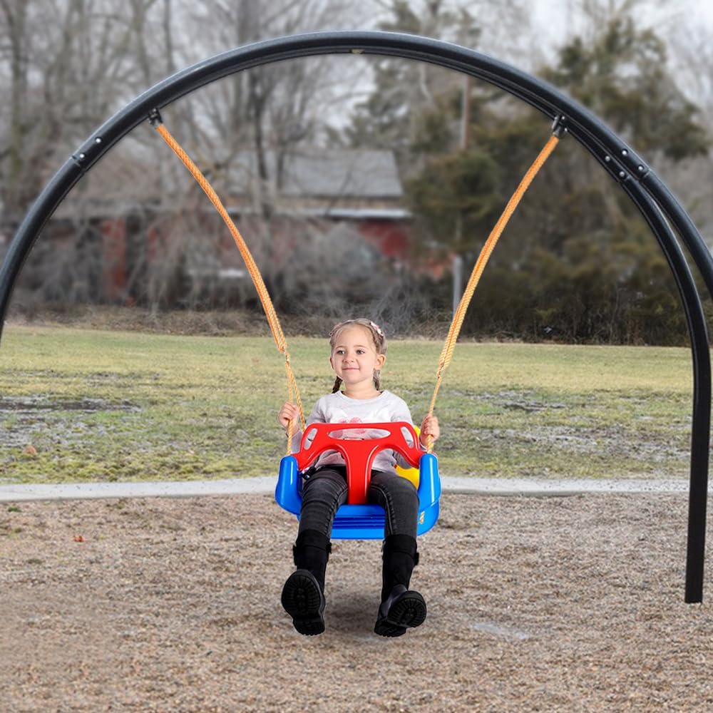 Kinderschaukel Babyschaukel Outdoor 3-in-1 Babyschaukel Kinder verstellbar mit Rückenlehne Schaukel