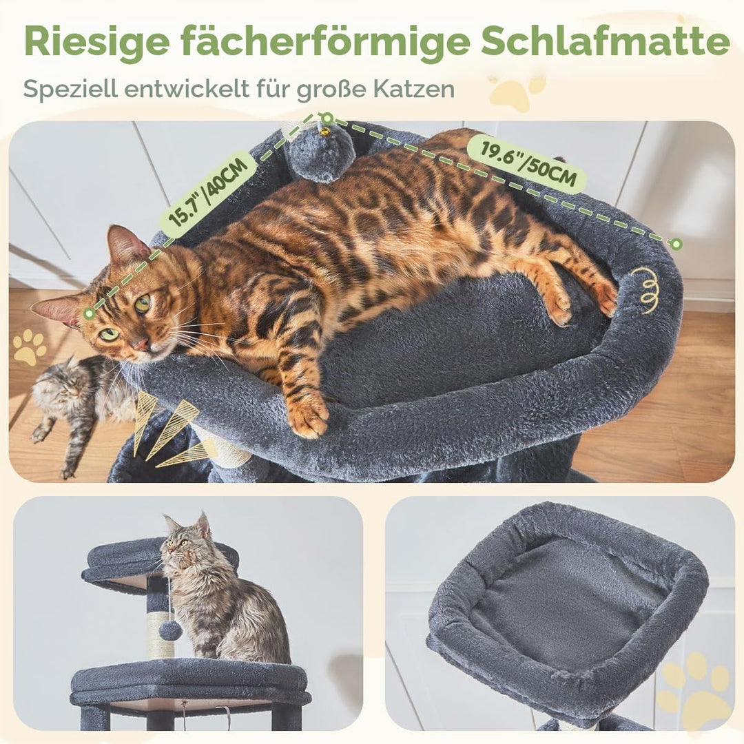 Taoqimiao 183CM Kratzbaum Gross XXL, Katzenbaum Kratzbaum Grosse Katzen Stabil Katzenkratzbaum mit K