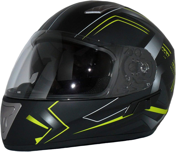 protectWEAR Integralhelm mit Sonnenblende H520-ARROW-GB - Black, Grösse S, S