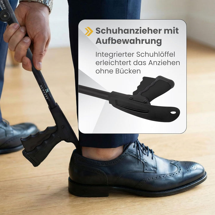 Greifzange für Senioren [80 cm] faltbarer Greifer zum aufheben | Reacher aus Aluminium | Müllzange 3