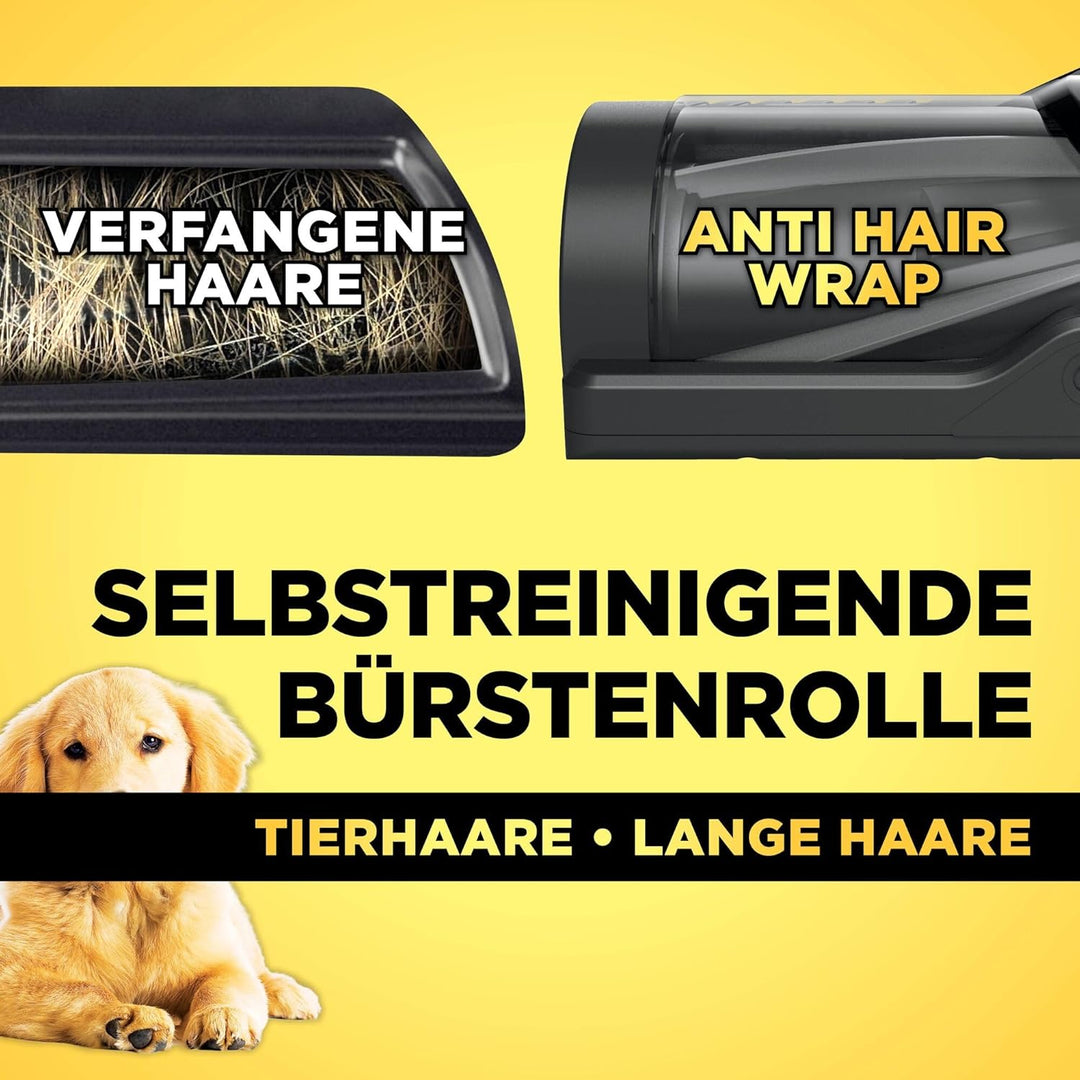 Shark PowerPro Akku-Staubsauger freistehend, bis 50 Min. Laufzeit, kabellos, beutellos, für Tierhaar