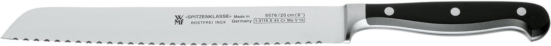 WMF Spitzenklasse Brotmesser Wellenschliff 31,5 cm, Brötchenmesser, Spezialklingenstahl, Sägemesser,