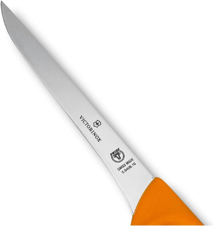 Victorinox Küchenmesser Swibo Ausbeinmesser Normaler Schliff Schmal 16 cm Gelb, 16 cm Gelb