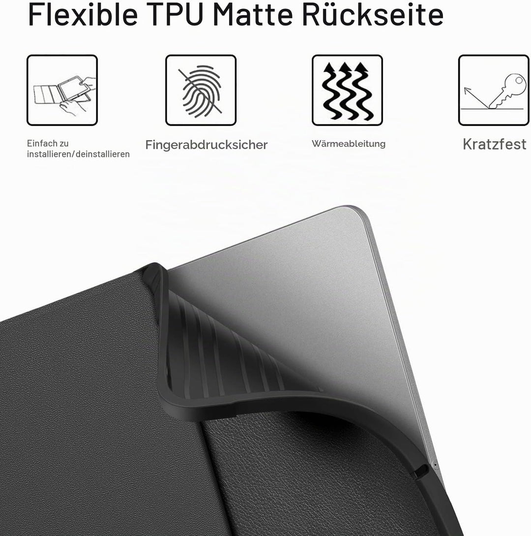 Fintie Tastatur Hülle für iPad Pro 11 Zoll 2020 &amp; 2018, Soft TPU Rückseite Gehäuse Schutzhülle mit P