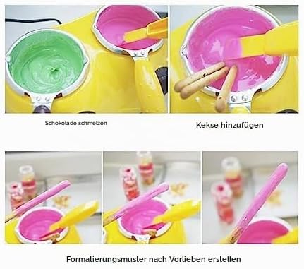 TOPINCN Schokoladenschmelzofen, Schmelzgerät, DIY-Doppeltopf-Werkzeug mit Elektrischer Heizung, Scho