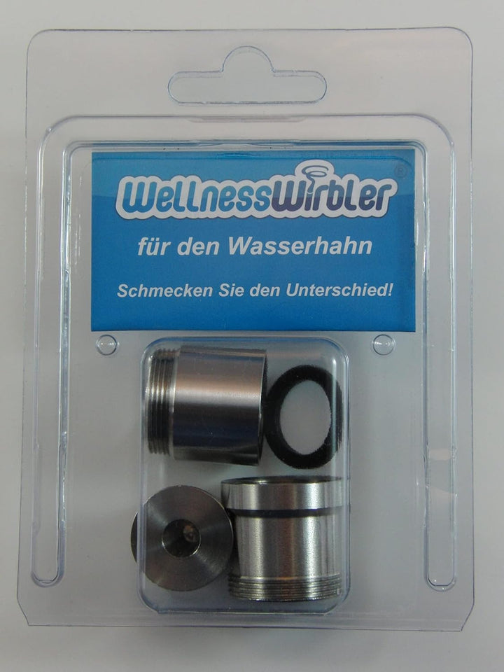 Wellnesswirbler ® für den Wasserhahn - Wasserwirbler und Wassersparer in einem - M22/M24