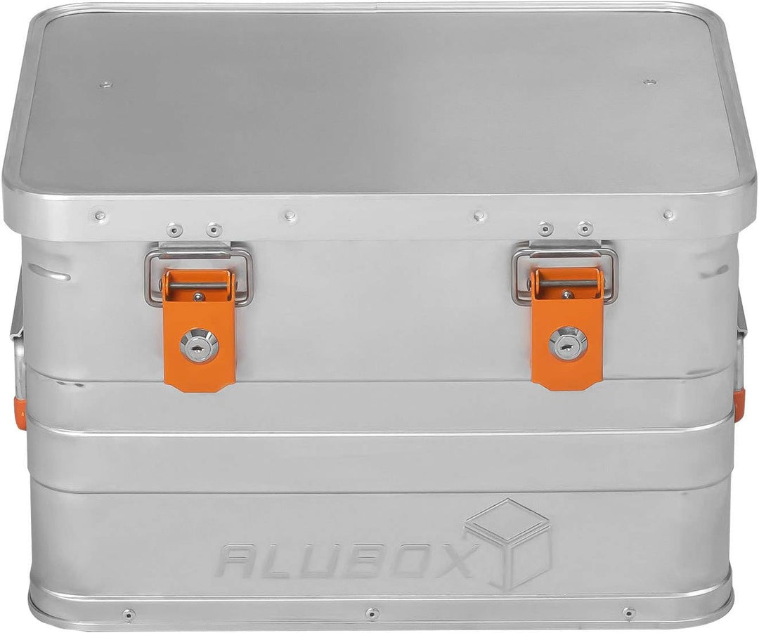Alubox B29 - Aluminium Transportbox 29 Liter Alukiste mit Gummidichtung - Inhalt vor Staub und Sprit