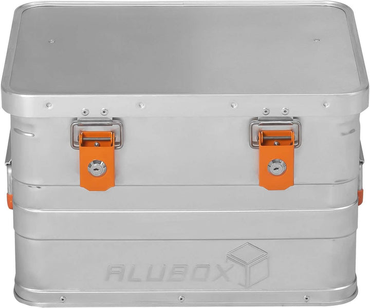 Alubox B29 - Aluminium Transportbox 29 Liter Alukiste mit Gummidichtung - Inhalt vor Staub und Sprit