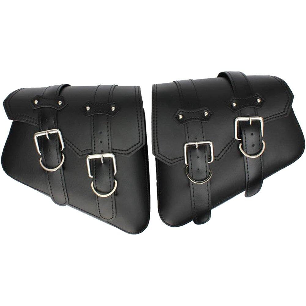 Fopytu Motorrad -satteltaschen Pu Leder -werkzeugtasche Schwingungstasche Seitenbeutel Für Motorrad