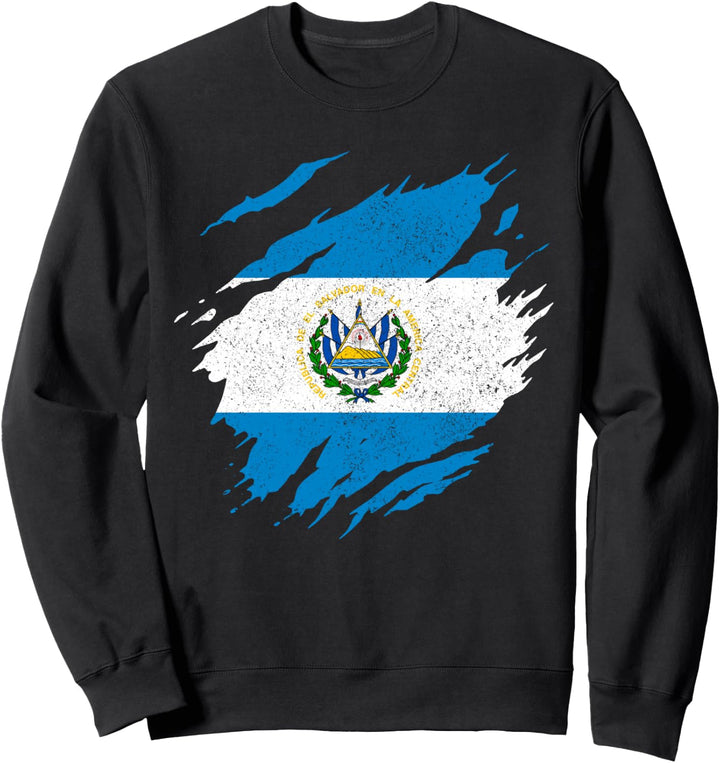 El Salvador Flagge Vintage Souvenir Sweatshirt