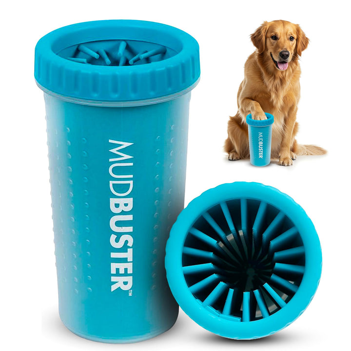 Dexas MudBuster tragbarer Hundepfotenreiniger, Grösse L, blau (PW720312) Blau Large (Pack of 1), Bla