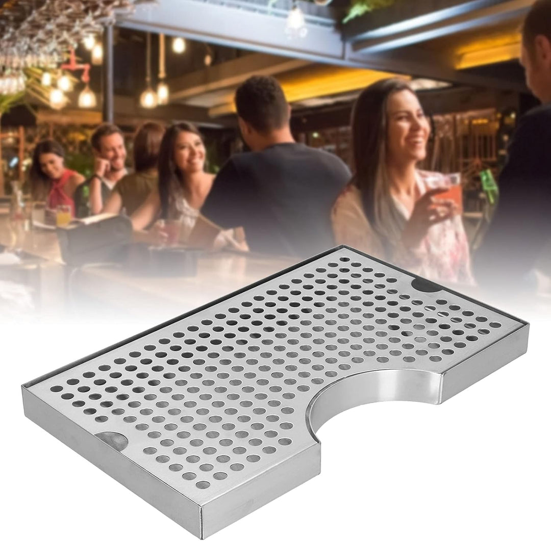 Bar-Tropfschale Edelstahl-Tropfschale Rostfrei Einzigartige glänzende Fass-Tropfschale Leicht zu rei