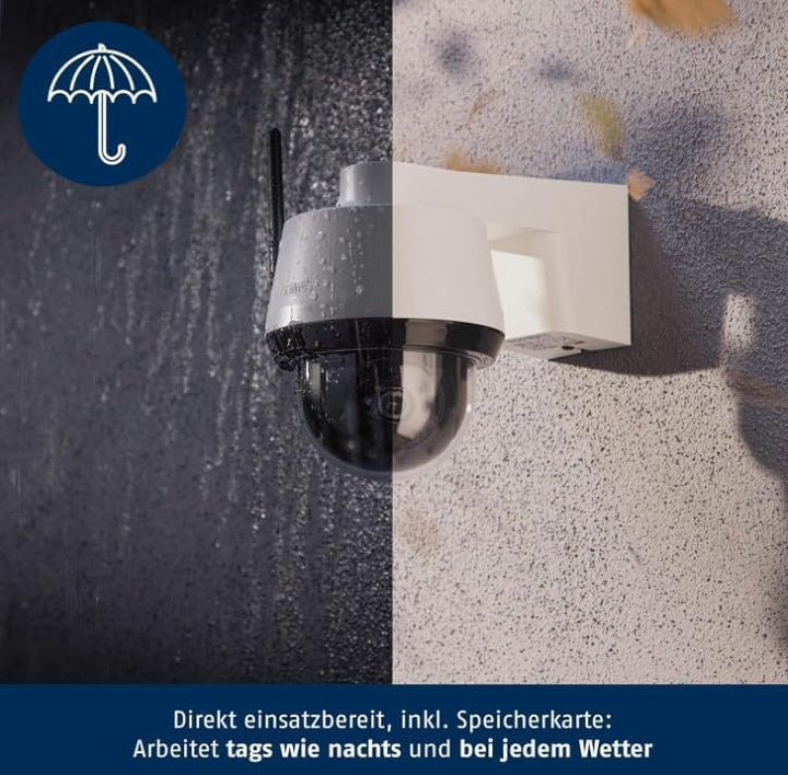 ABUS SmartLook Schwenken & Neigen, 2er Set - 4K Überwachungskamera für aussen mit WLAN, Bewegungserk