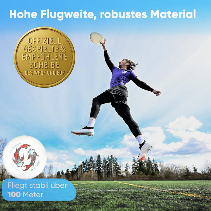 Eurodisc 175g Ultimate Koi Frisbee Disc Wettkampf-Wurf-Scheibe BIO-Kunststoff stabile Flugbahn über