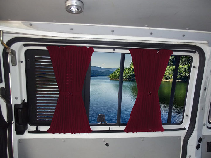 BREMER SITZBEZÜGE Mass Gardinen Vorhänge Sonnenschutz kompatibel mit VW T4 Transporter Caravelle Lan