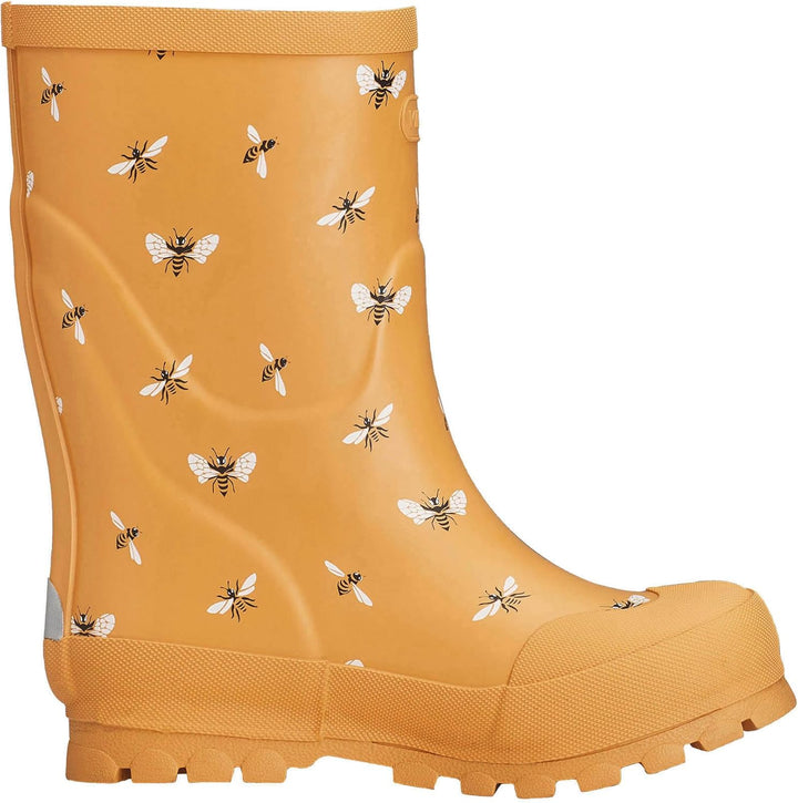 Viking Jolly Print Gummistiefel Unisex Kinder 21 EU Yellow Black, 21 EU Yellow Black