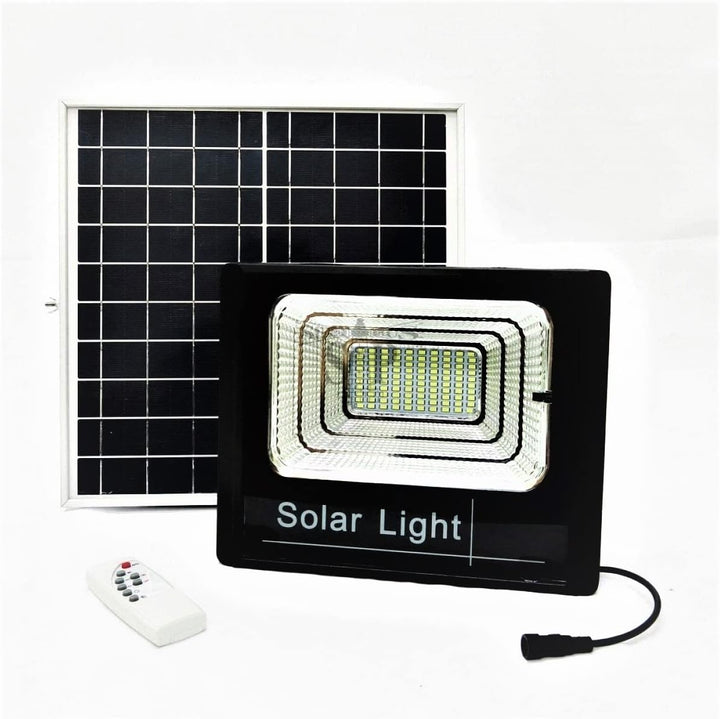 TEMPO DI SALDI LED-Scheinwerfer mit 100 W, SMD weisses Licht mit Solarpanel, Sensor und Fernbedienun