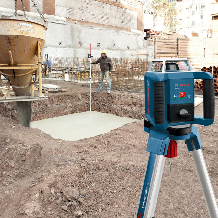 Bosch Professional Rotation Laser Level GRL 400 H (Ein-Knopf Bedienfeld, LR 45, Arbeitsbereich: bis