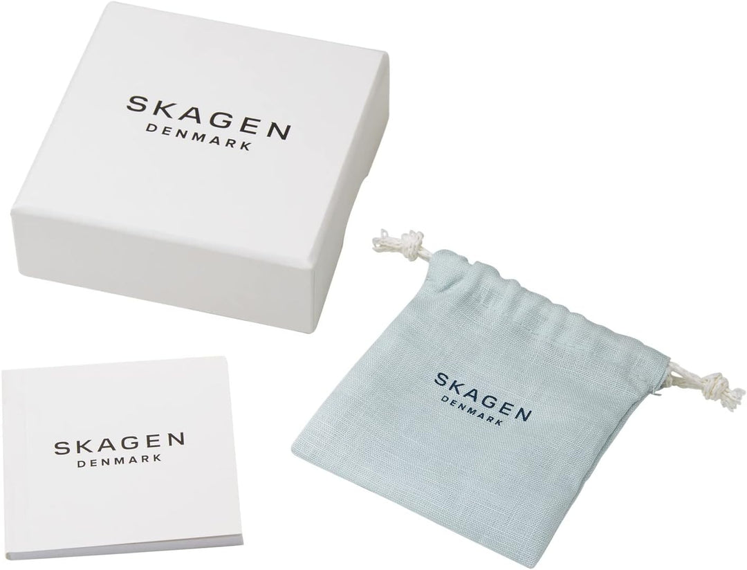 Skagen Damen Edelstahl und Halbedel mit Manschette Armreif Blasses Roségold, Blasses Ros&amp;