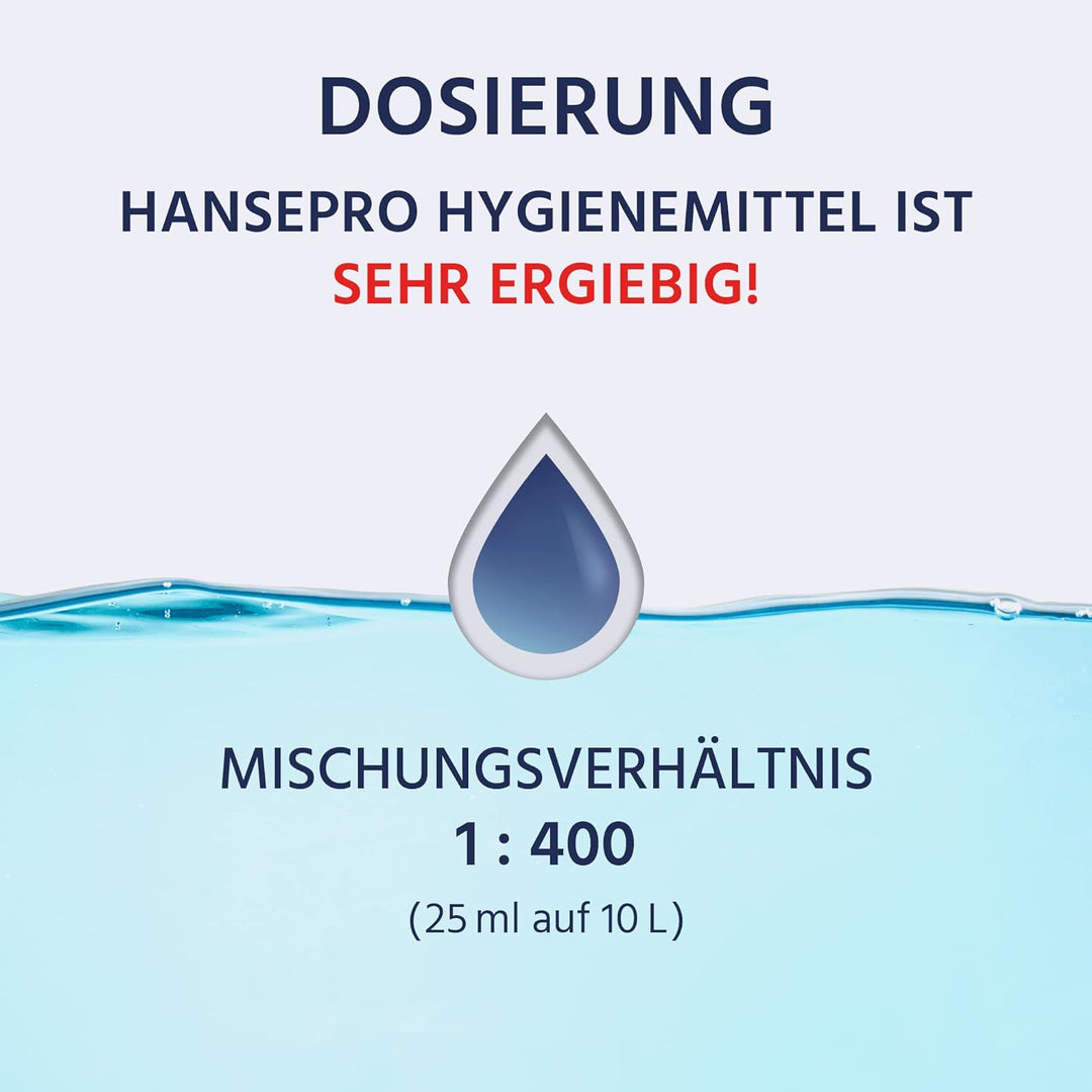 HANSE PRO Hygienemittel, 1 x 1000 ml - Konservierungs-Mittel für Luftbefeuchter, Luftreiniger, Luftw