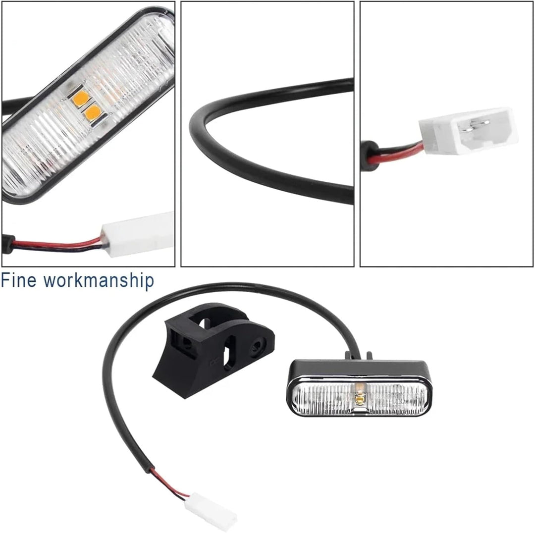 XBERSTAR Blinker für Ninebot P65/P100 Elektroroller - Schwarz, LED, Einfacher Blinker, Kompatibel mi
