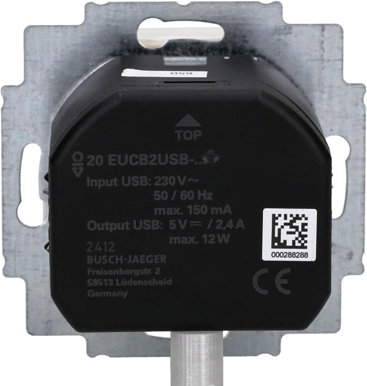 Busch-Jaeger 20 EUCB2USB-914 SCHUKO®-/2x USB-Steckdose Alpinweiss 2CKA002011A6266