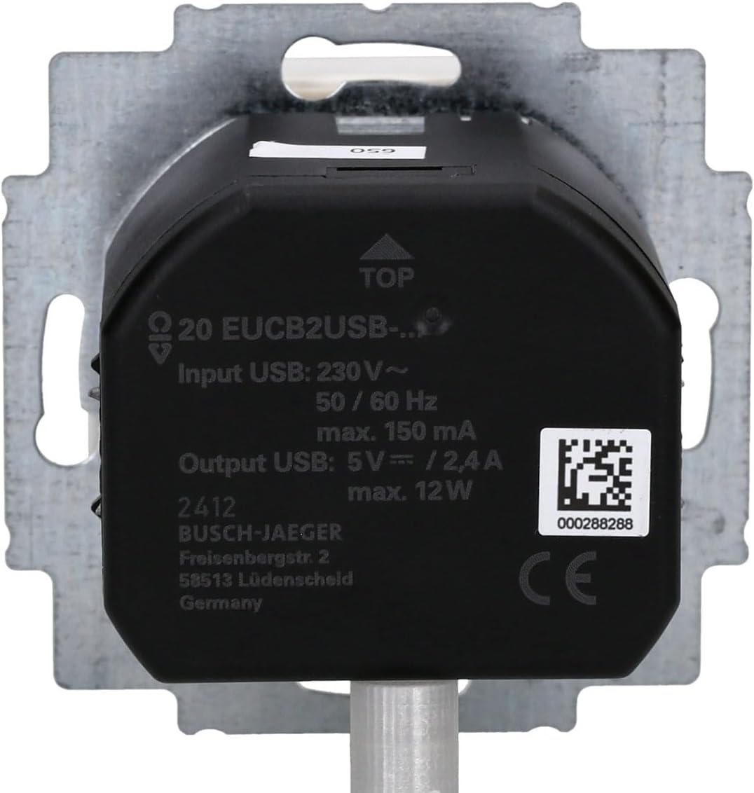 Busch-Jaeger 20 EUCB2USB-914 SCHUKO®-/2x USB-Steckdose Alpinweiss 2CKA002011A6266