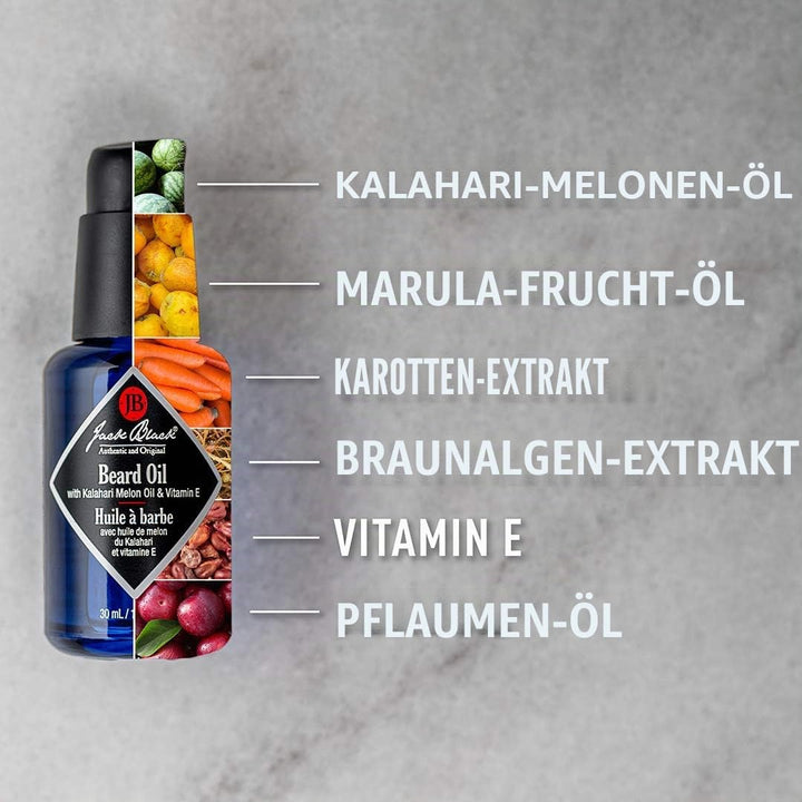 Jack Black Beard Oil Pflegeöl, 1er Pack (1 x 30 ml)
