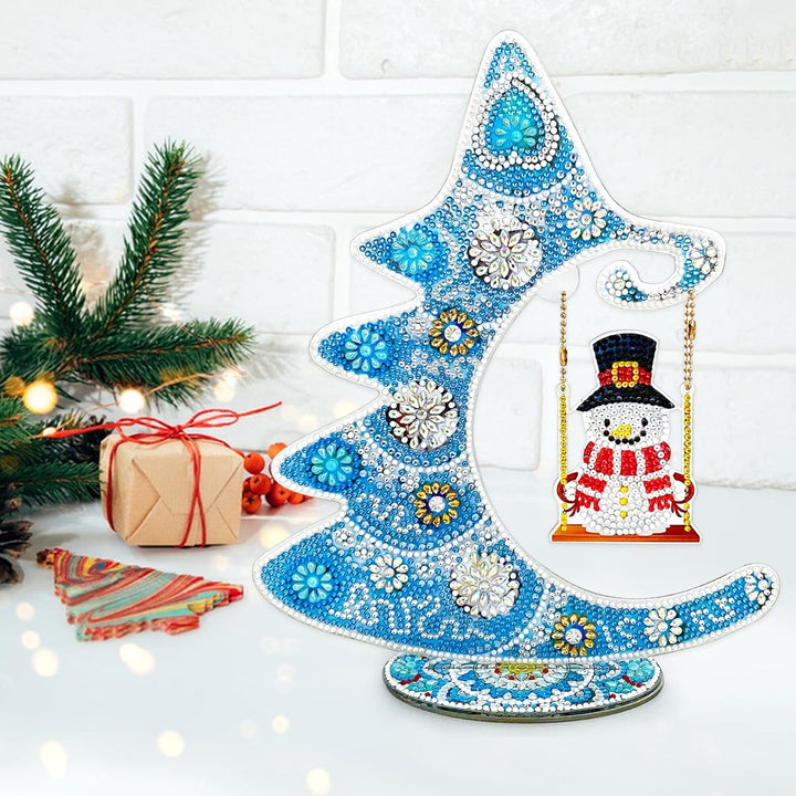 LYLIDIA Diamond Painting Weihnachten Erwachsene Weihnachtsbaum Schneemann Beidseitig DIY 5D Weihnach